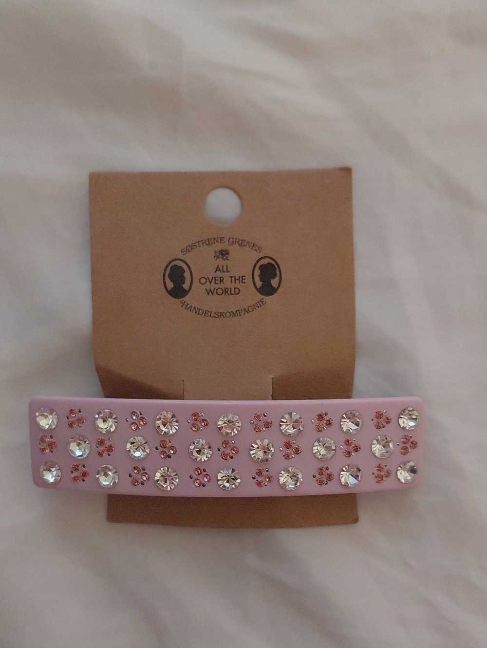 Othr Pink Rhinestone Hair Barrette
